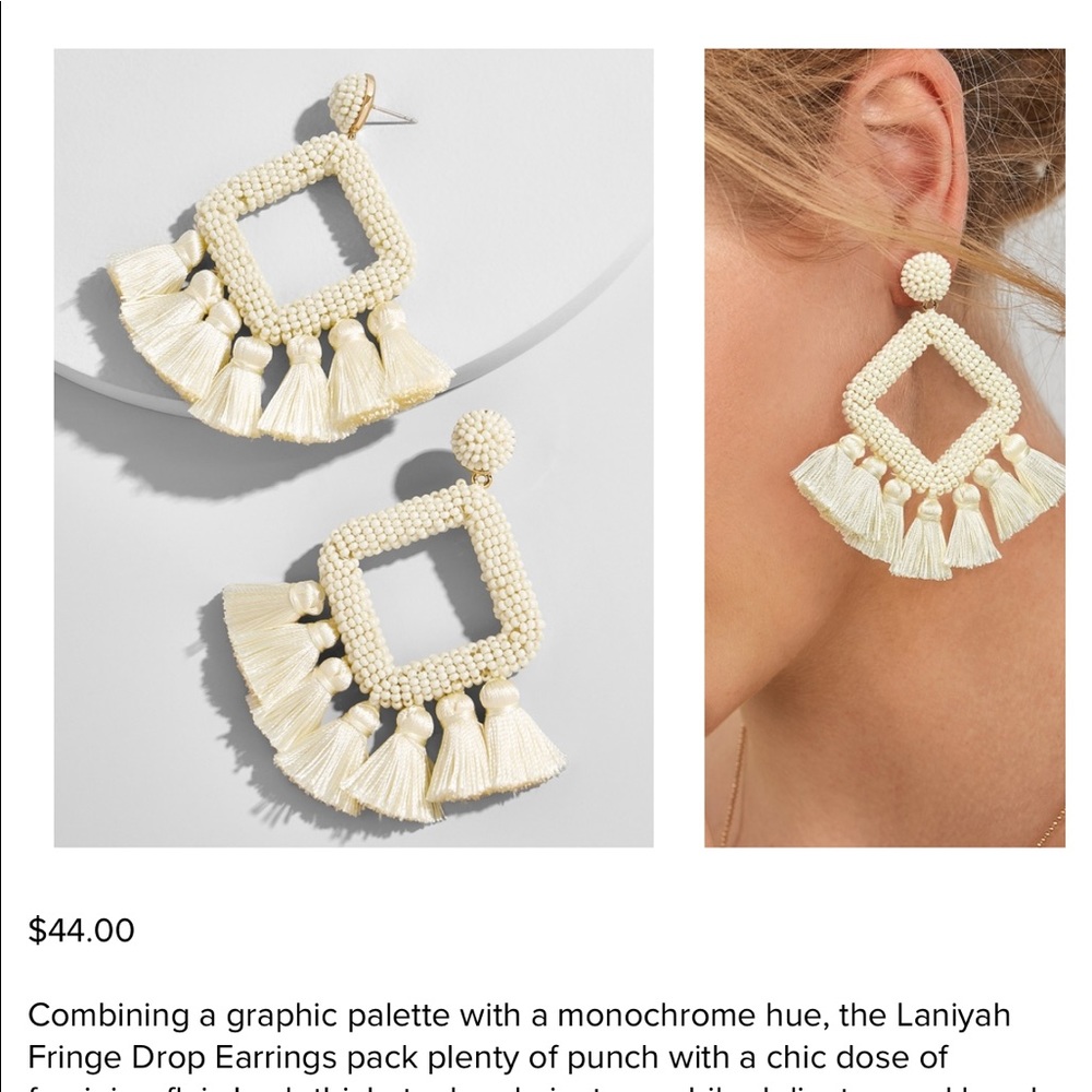 Bauble Bar Fringe Drop Earrings